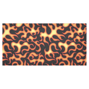 Fire flame dark pattern Tablecloth