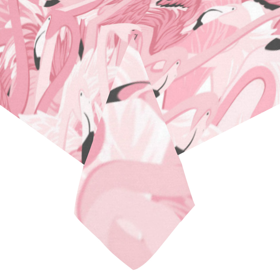 Pink flamingos pattern background Tablecloth