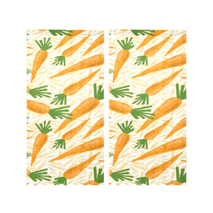 Carrot Pattern Print Design 01 Gauze Curtain