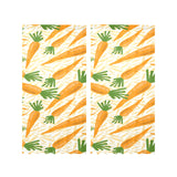 Carrot Pattern Print Design 01 Gauze Curtain