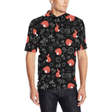 fox sleeping fox pattern Men's All Over Print Polo Shirt