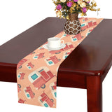 Camper Van Pattern Print Design 03 Table Runner