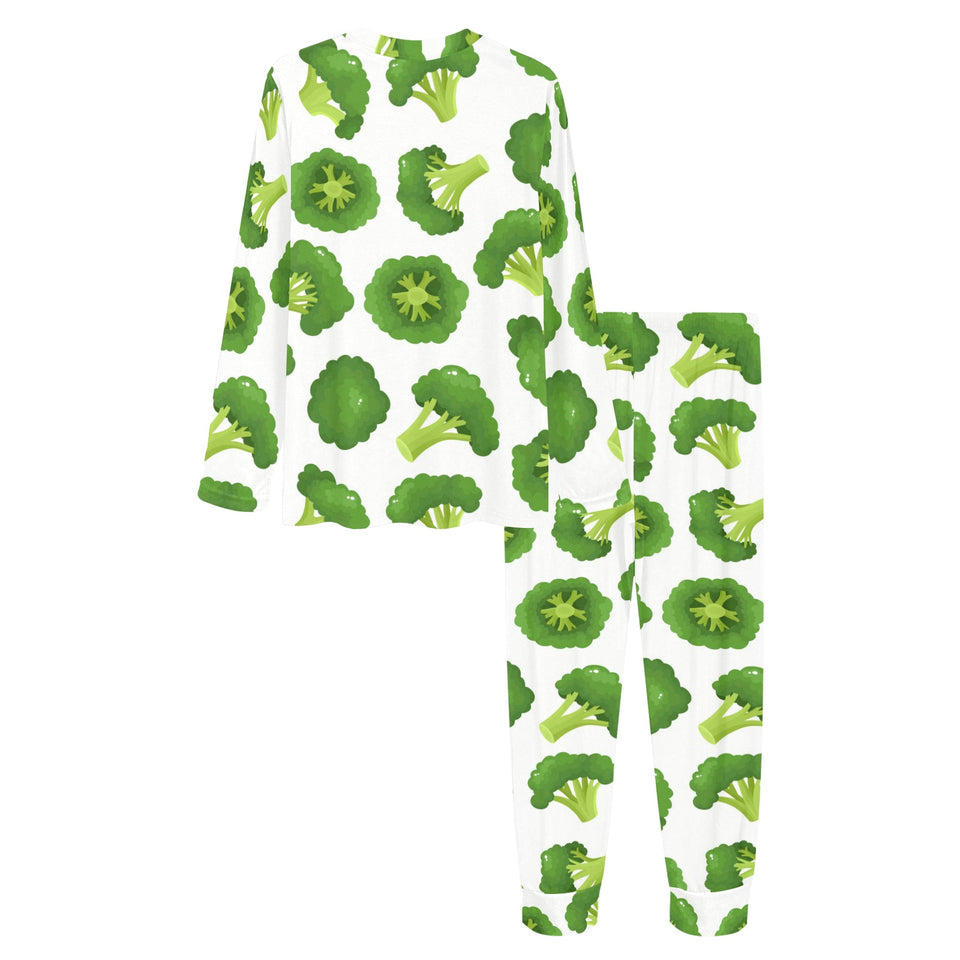 Cute broccoli pattern Women's All Over Print Pajama Set