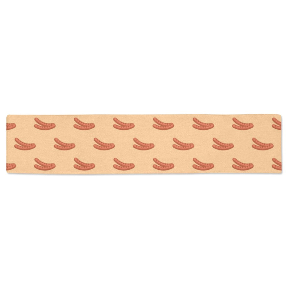 Sausage Pattern Print Design 03 Table Runner