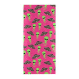 Alien Pattern Print Design 03 Beach Towel