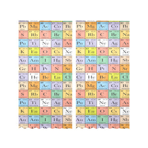 Chemistry Periodic Table Pattern Print Design 01 Gauze Curtain