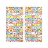Chemistry Periodic Table Pattern Print Design 01 Gauze Curtain