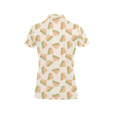 Sandwich Pattern Print Design 01 Women's All Over Print Polo Shirt