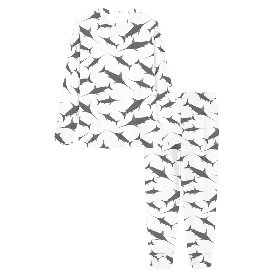 Swordfish Pattern Print Design 04 Women's All Over Print Pajama Set