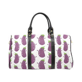 Eggplant Pattern Print Design 01 Travel Bag