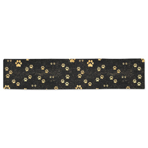 Dog Paws Pattern Print Design 05 Table Runner