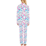 Darts Pattern Print Design 01 Women's Long Pajama Set