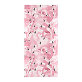Pink flamingos pattern background Beach Towel