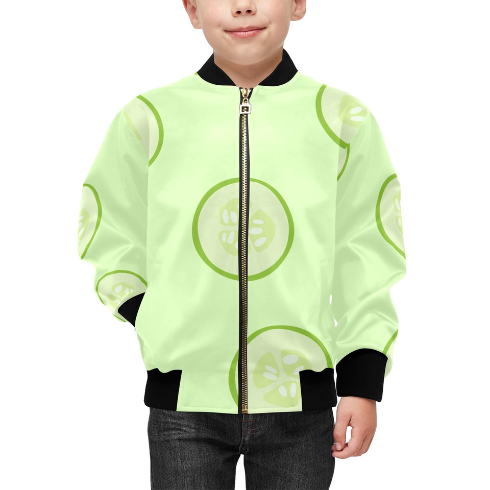 Cucumber pattern Kids' Boys' Girls' Bomber Jacket