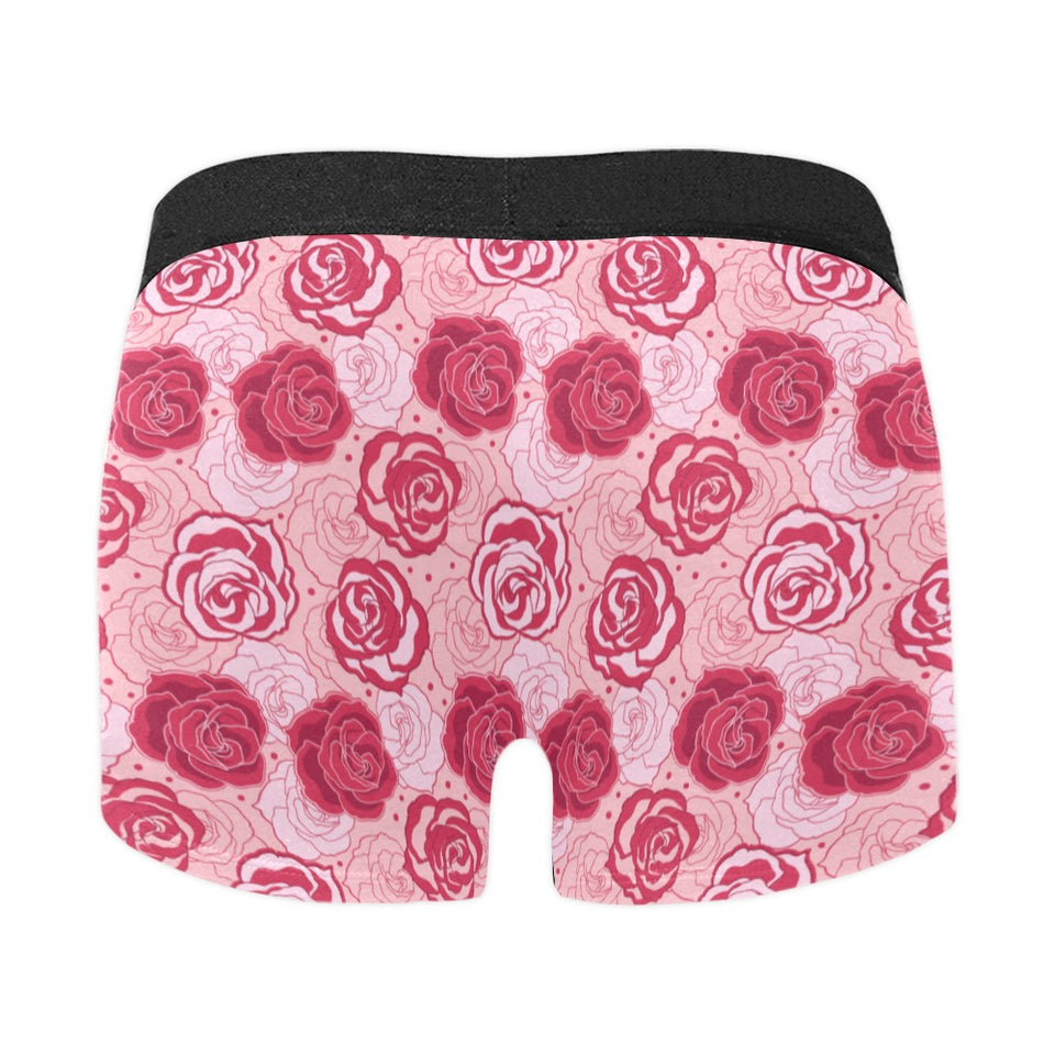 Rose Pattern Print Design 02 Men's All Over Print Boxer Briefs Men's Underwear