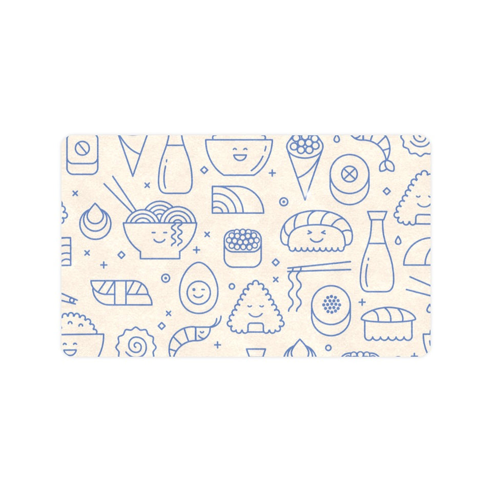 Cute sushi icon pattern Doormat