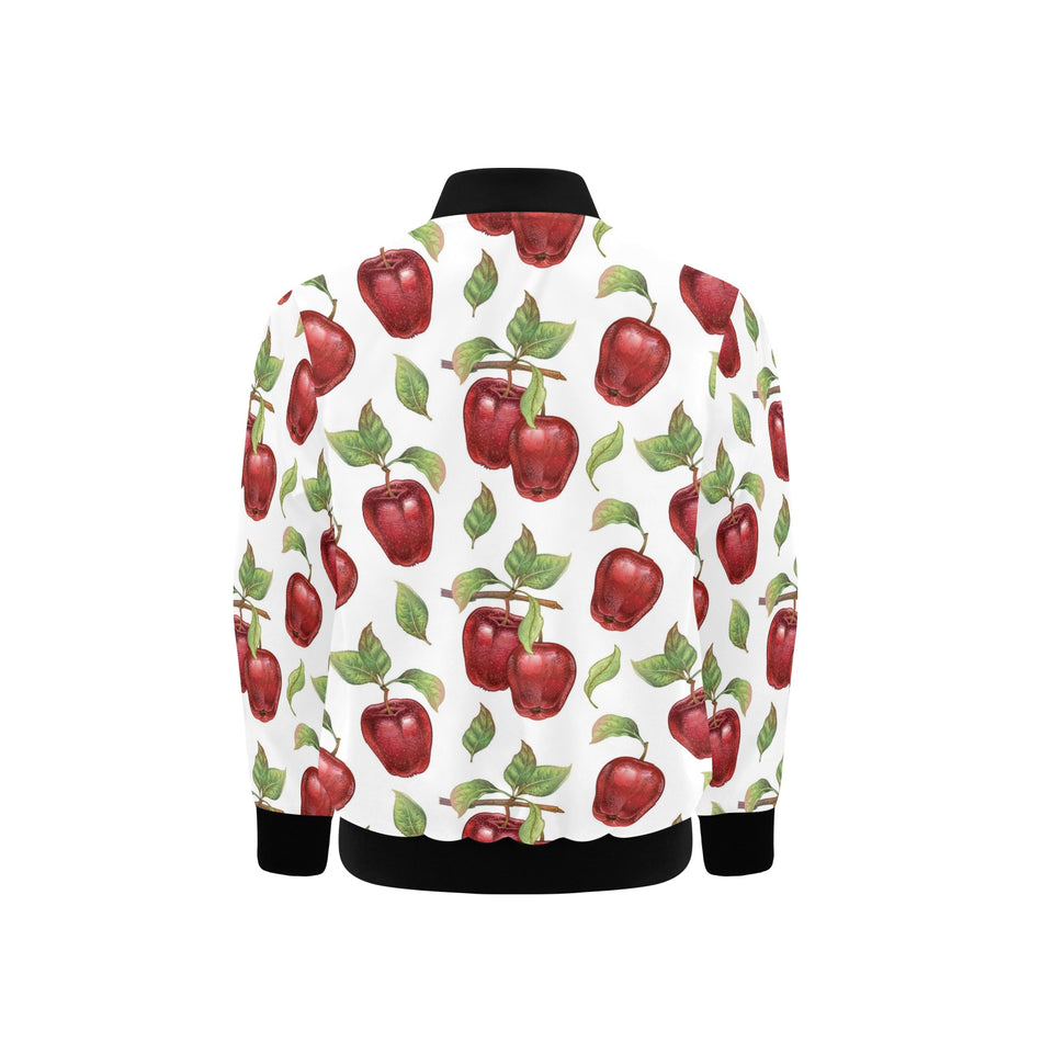 Red apples pattern Kids' Boys' Girls' Bomber Jacket