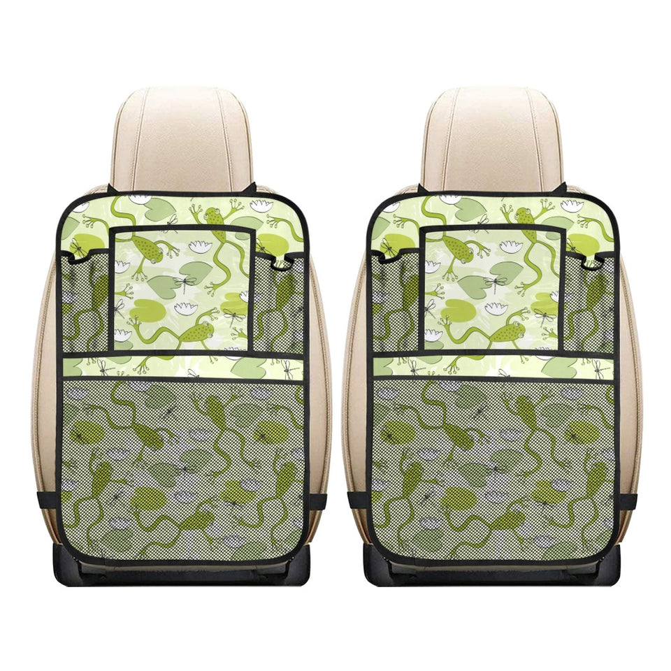 Cute frog dragonfly pattern Car Seat Back Organizer