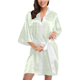 Cucumber pattern background Women's Short Kimono Robe