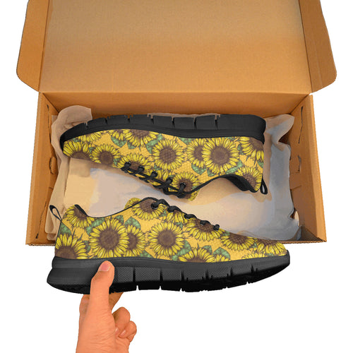 Sunflower pattern Women's Sneaker Shoes