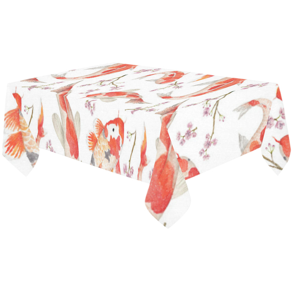 Watercolor fancy carp pattern Tablecloth