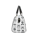 Mustache Beard Pattern Print Design 04 Travel Bag