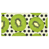 kiwi black dot background Tablecloth