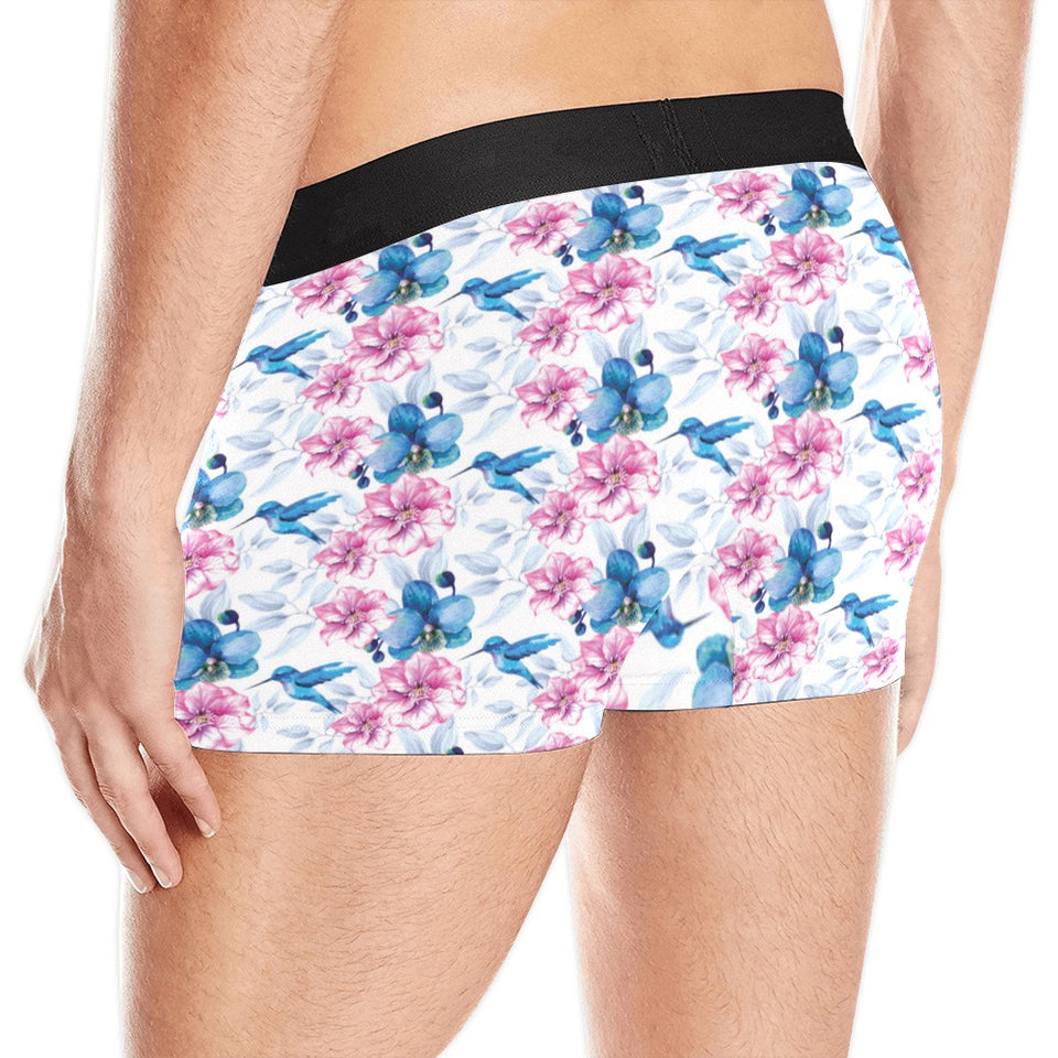 Hummingbird Pattern Print Design 02 Men's All Over Print Boxer Briefs Men's Underwear