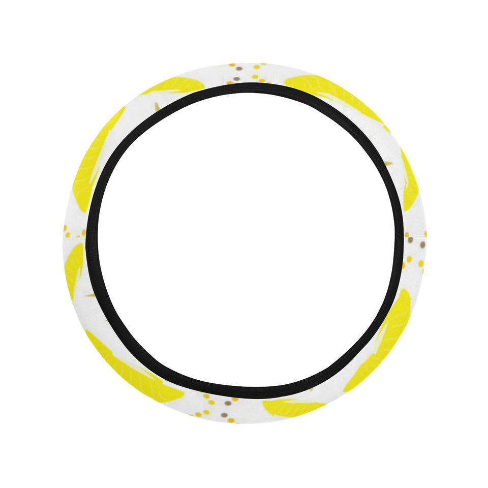 Durian pattern background Car Steering Wheel Cover