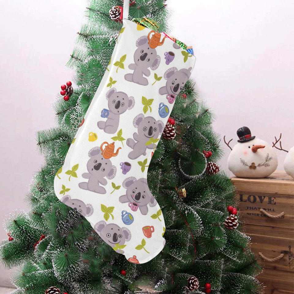 Cute koalas teapots tea Christmas Stocking
