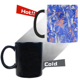 white bengal tigers pattern Morphing Mug Heat Changing Mug
