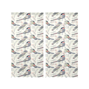 Pigeon Pattern Print Design 04 Gauze Curtain