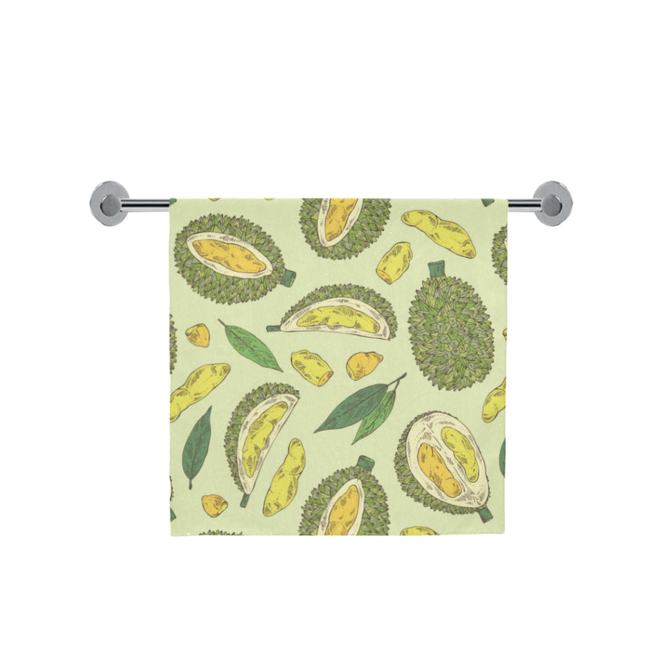 Durian leaves pattern background Bath Towel