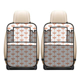 Sausage Pattern Print Design 05 Car Seat Back Organizer
