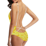 lemon pattern Women's One-Piece Swimsuit