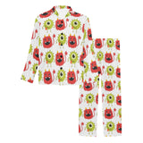 Alien Pattern Print Design 05 Men's Long Pajama Set
