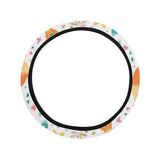 cute tribal fox pattern Car Steering Wheel Cover