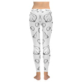 Garlic pattern black white Women's Legging Fulfilled In US