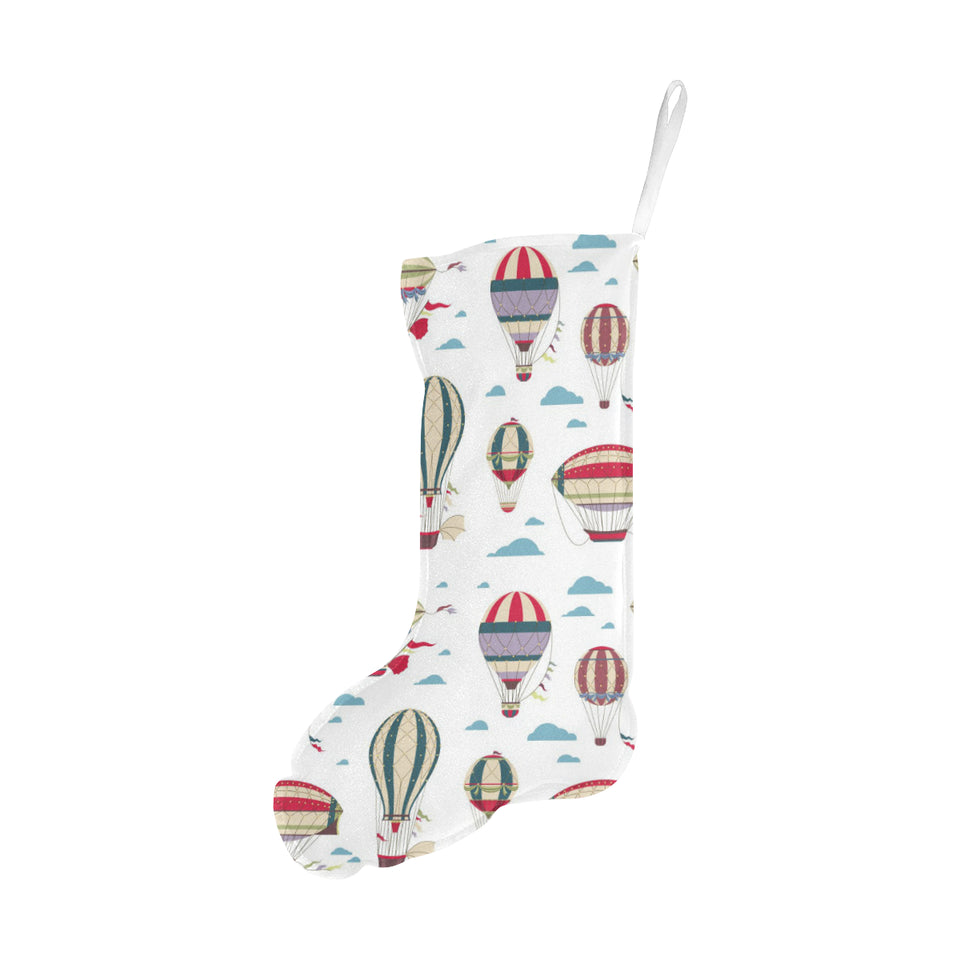 Hot air balloon pattern Christmas Stocking
