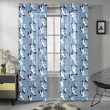 Seagull Pattern Print Design 04 Gauze Curtain