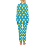 Tennis Pattern Print Design 05 Women's All Over Print Pajama Set