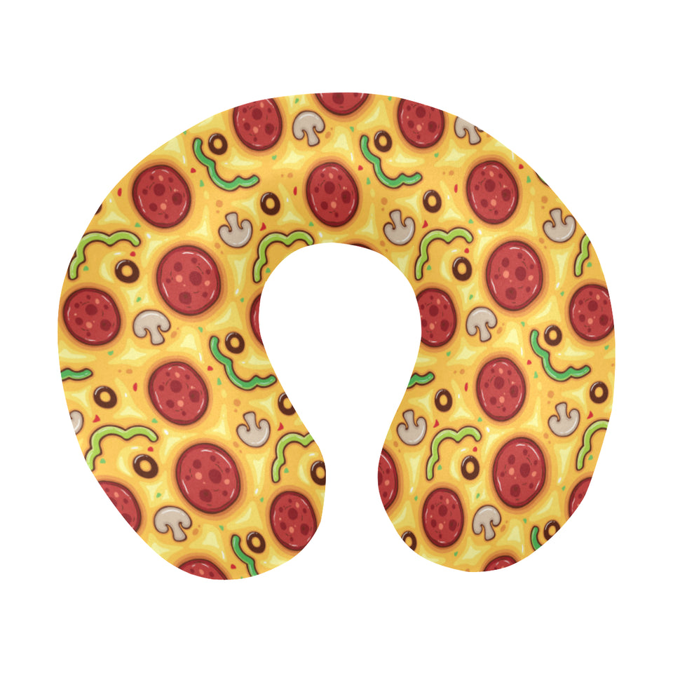 Pizza texture pattern U-Shaped Travel Neck Pillow