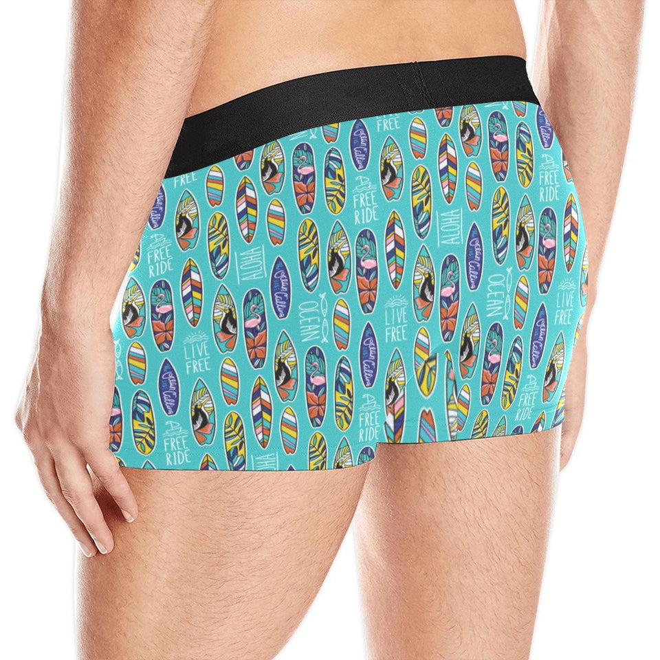 Surfboard Pattern Print Design 05 Men's All Over Print Boxer Briefs Men's Underwear