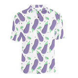 Eggplant Pattern Print Design 05 Men's All Over Print Polo Shirt