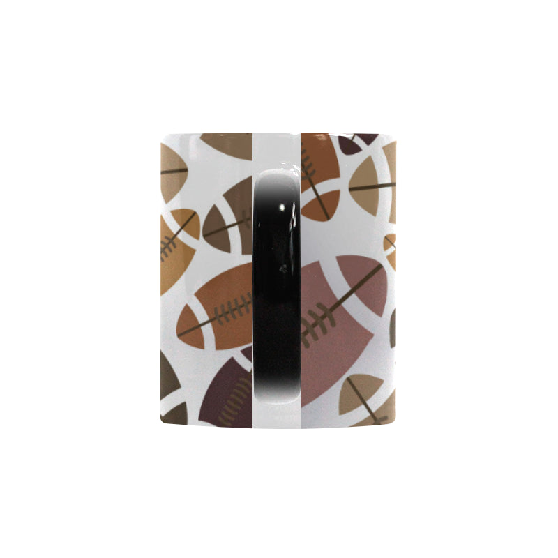 American football ball pattern Morphing Mug Heat Changing Mug