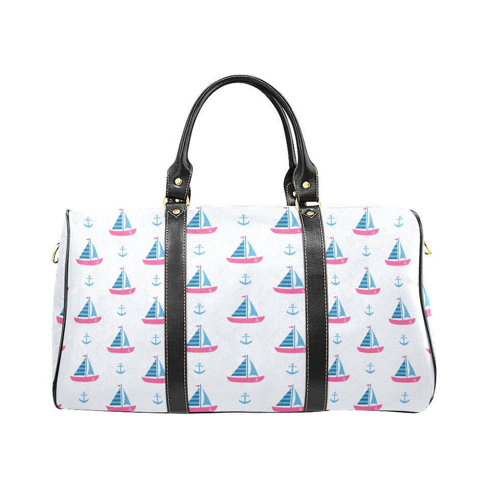 Sailboat anchor pattern Travel Bag