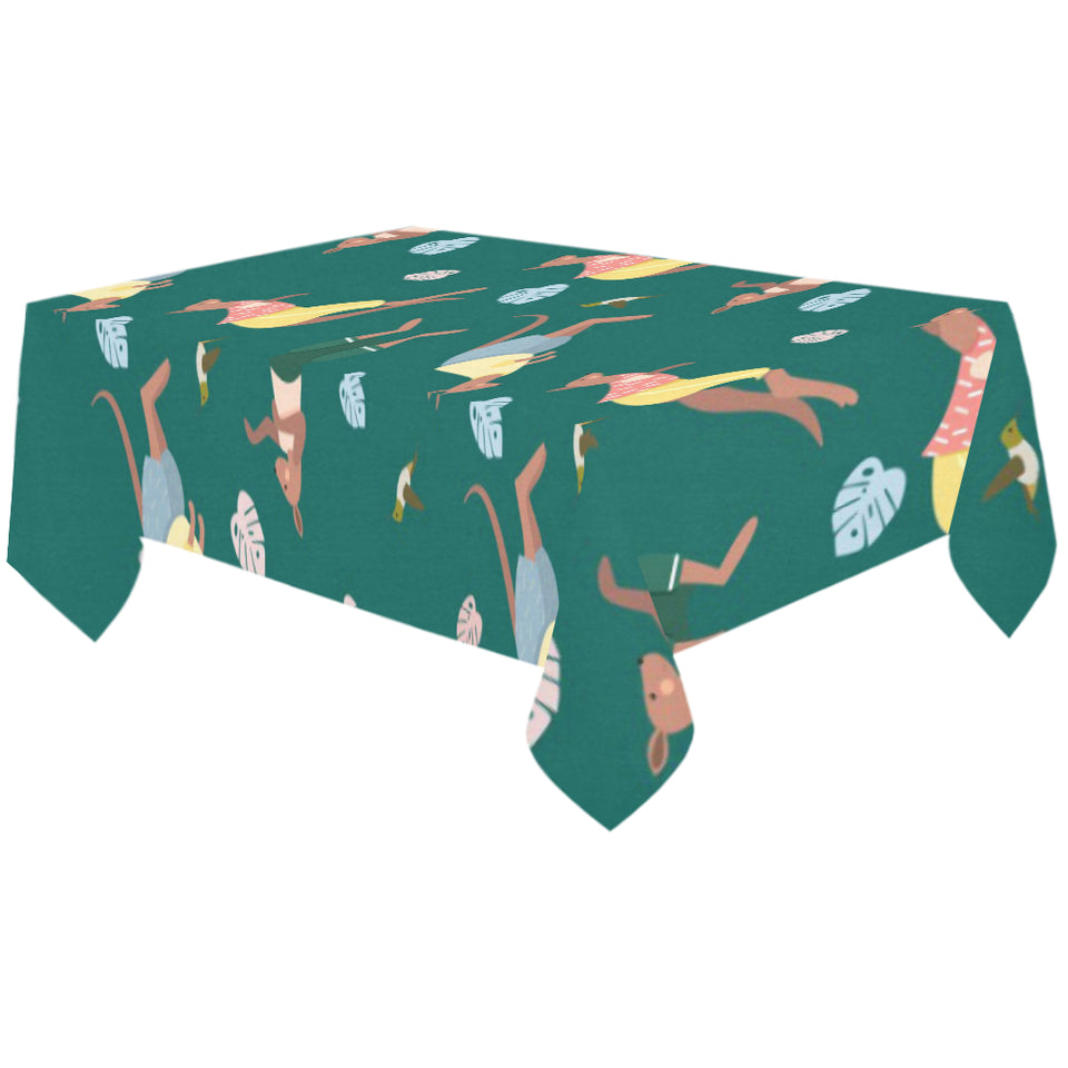 Kangaroo leaves pattern Tablecloth