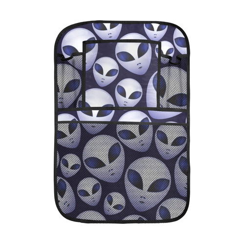 Alien Pattern Print Design 01 Car Seat Back Organizer