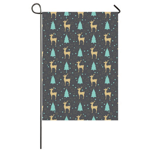 Deers star tree pattern House Flag Garden Flag