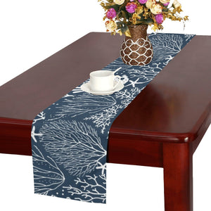 Coral Reef Pattern Print Design 05 Table Runner